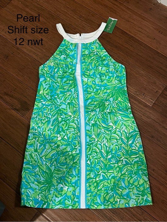 Lilly Pulitzer Dresses & Skirts - Lilly Pulitzer Green & Aqua Tropical Halter Coverup Dress